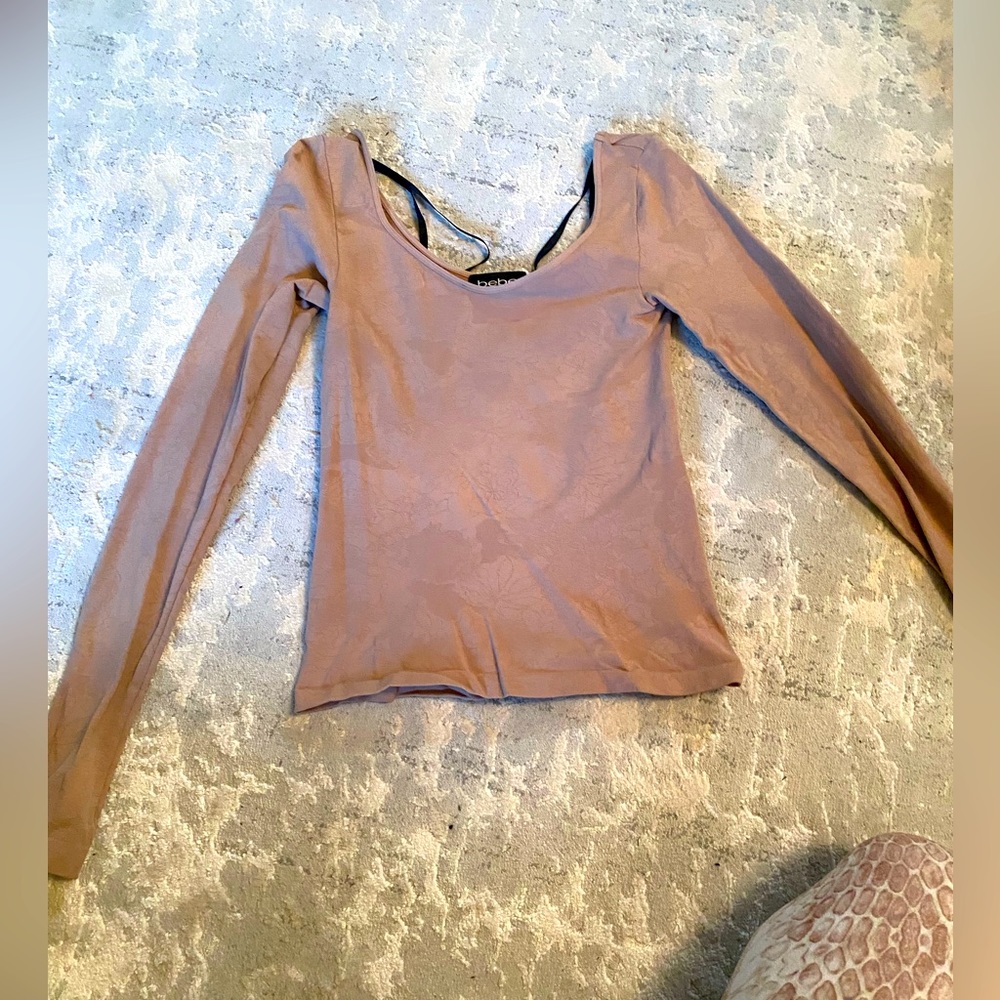 Bebe stretch long sleeve top